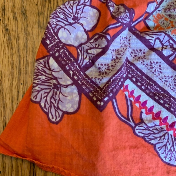 Free people halter top shirt blouse handkerchief bandanna boho hippie bohemian - Picture 2 of 8